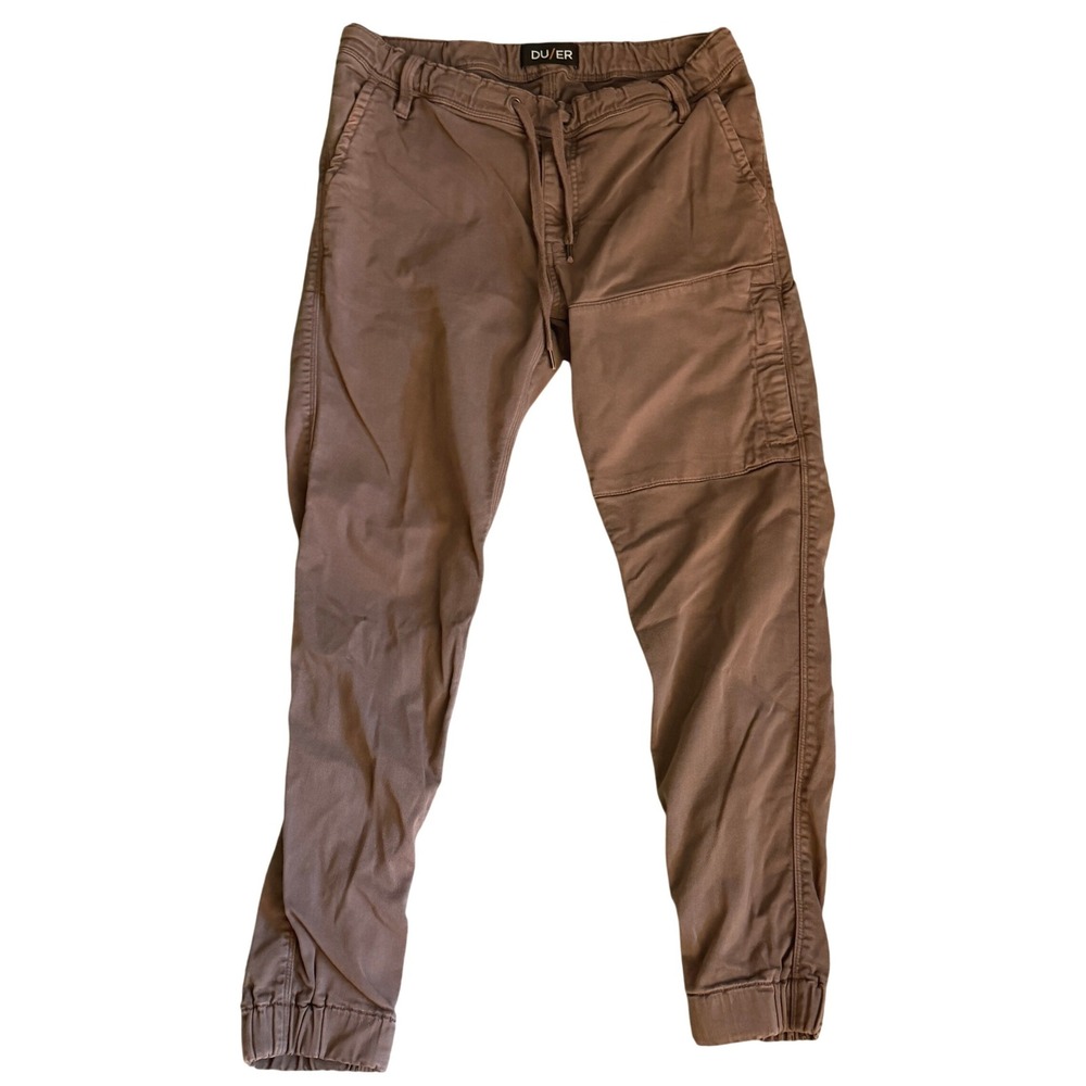 DU/ER N2X Slim Fit Jogger Pants Mens 33x29 Brown Excellent Performance Cargo